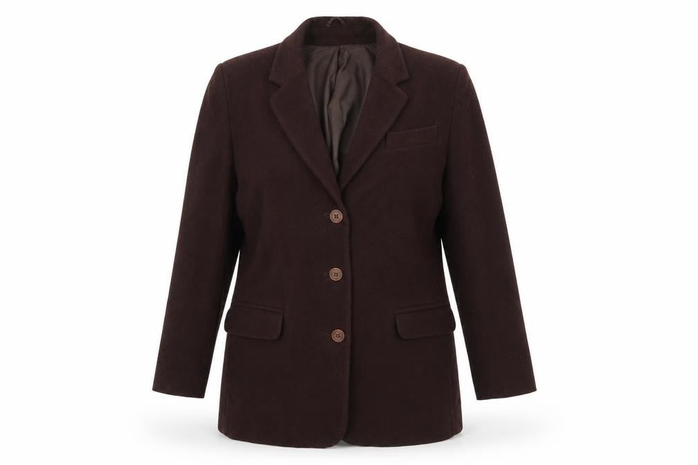 Classics Womens Brown   Overcoat Coat Size 12