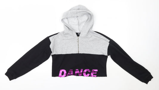 Matalan Girls Multicoloured  Polyester Pullover Hoodie Size 13 Years   - Dance