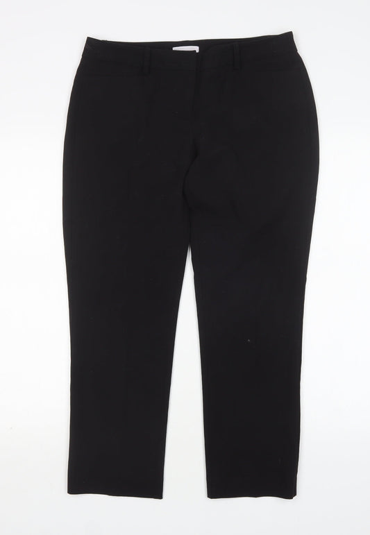 New York Company Womens Black  Polyester Trousers  Size 6 L28 in Regular