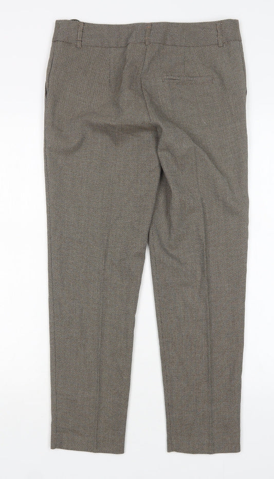 Papaya Womens Brown  Polyester Trousers  Size 10 L28 in Regular