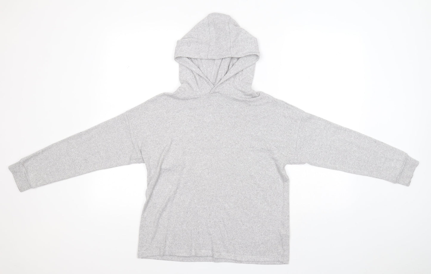 Marks and Spencer Girls Grey  Viscose Pullover Hoodie Size 11-12 Years