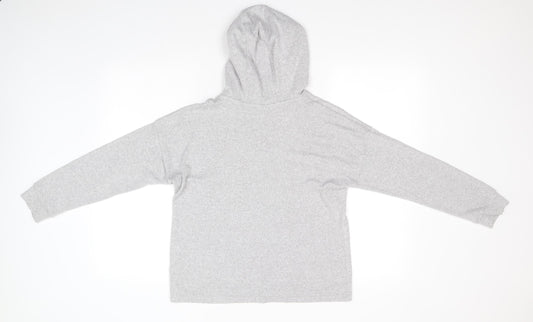 Marks and Spencer Girls Grey  Viscose Pullover Hoodie Size 11-12 Years