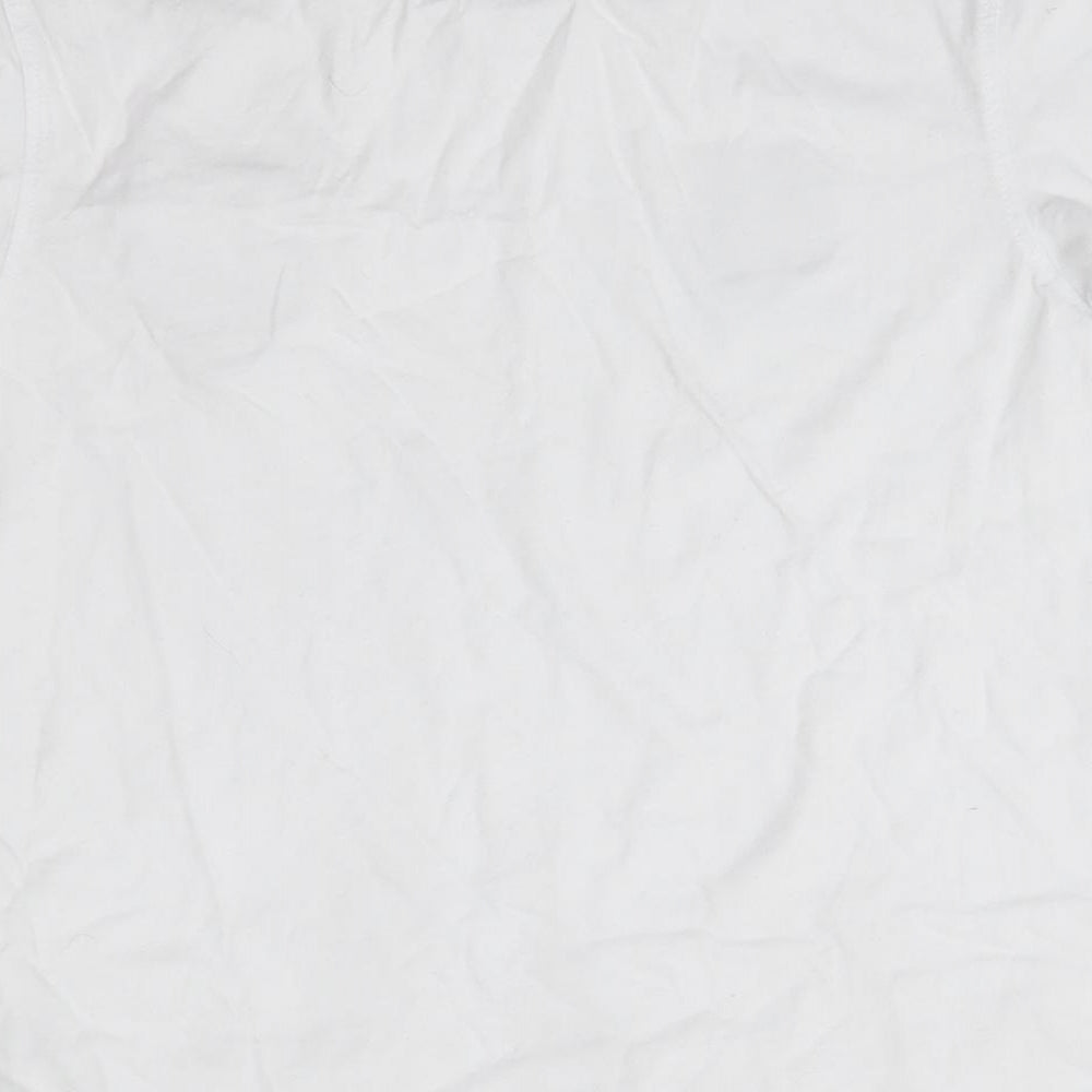 UEFA Euro 2020 Boys White  100% Cotton Basic T-Shirt Size 11-12 Years Round Neck