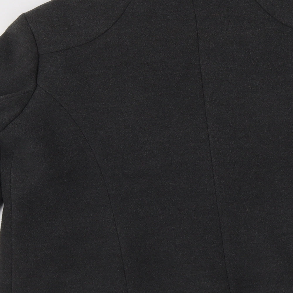 BM Womens Grey   Pea Coat Coat Size 14  Button