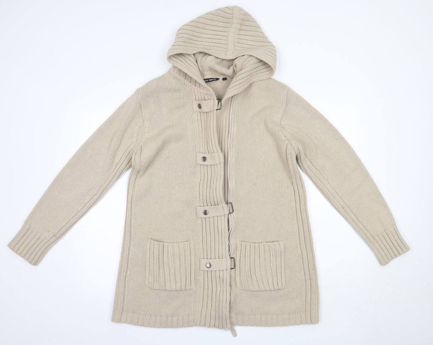 Ellie Louise Womens Brown   Jacket Coatigan Size L