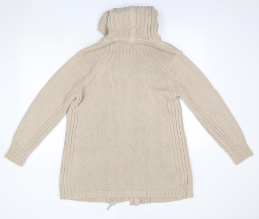 Ellie Louise Womens Brown   Jacket Coatigan Size L