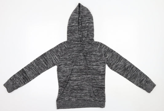 Miss Evie Girls Grey  Polyester Pullover Hoodie Size 11-12 Years