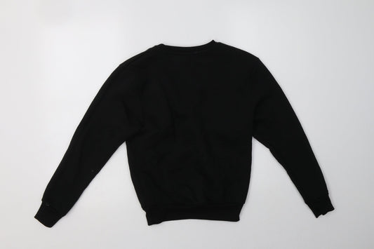 Slazenger Boys Black  Polyester Pullover Sweatshirt Size 7-8 Years