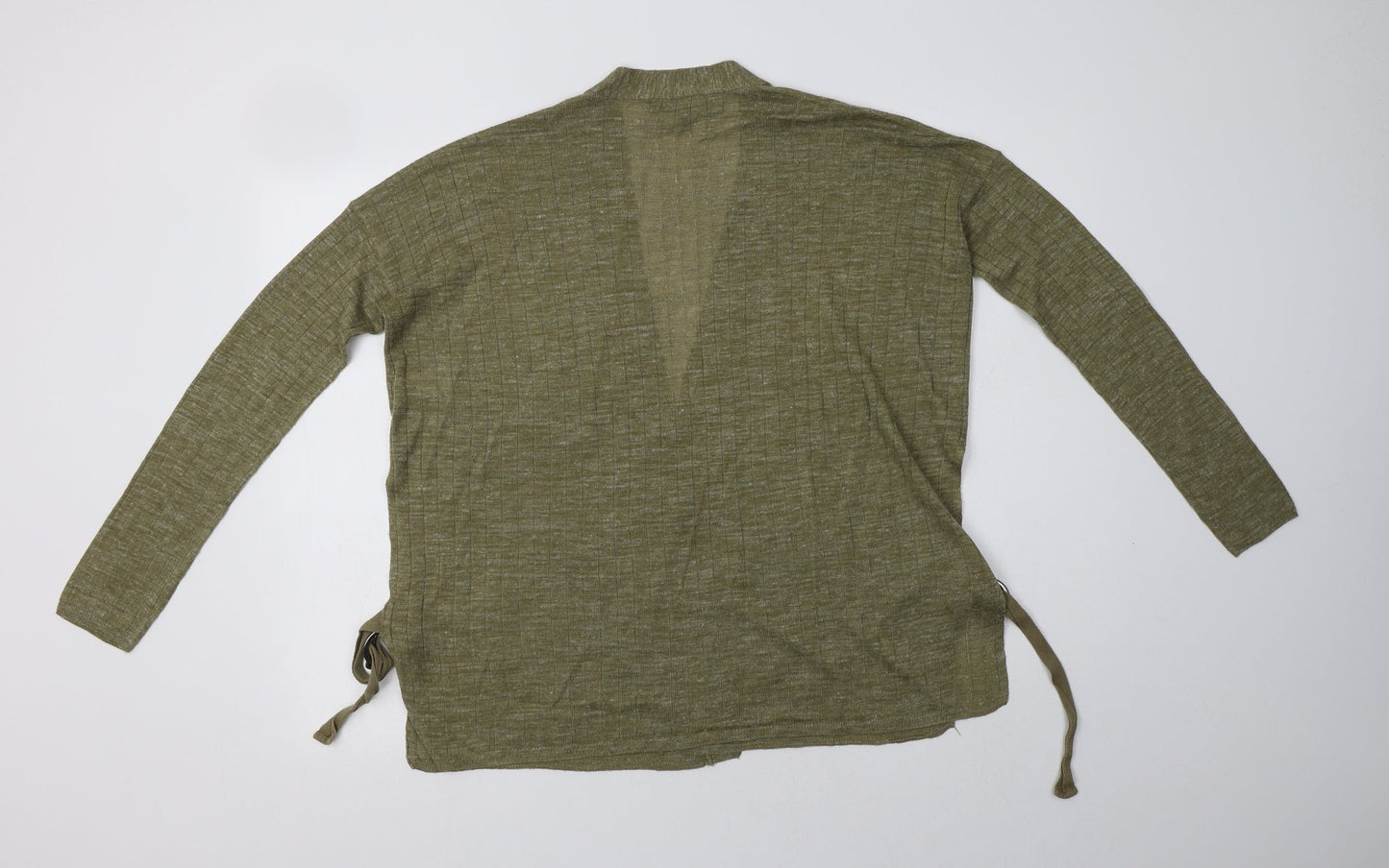 NEXT Womens Green V-Neck  Acrylic Cardigan Jumper Size S