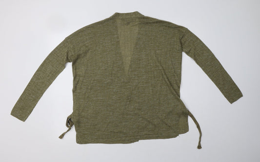 NEXT Womens Green V-Neck  Acrylic Cardigan Jumper Size S