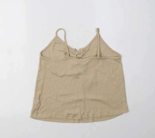 Foreve Womens Beige  Viscose Camisole Tank Size S Round Neck