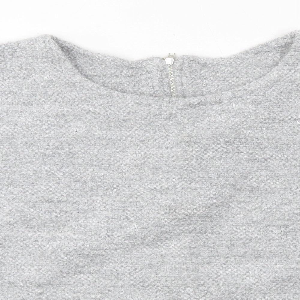 Debenhams Womens Grey Round Neck  Polyester Pullover Jumper Size 18