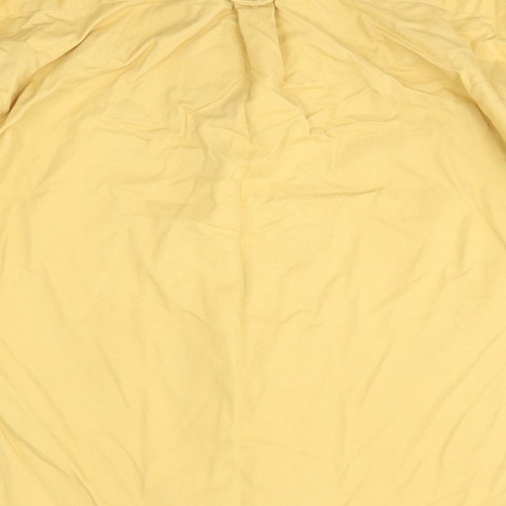 Northwood Mens Yellow  Polyester  Button-Up Size M Collared
