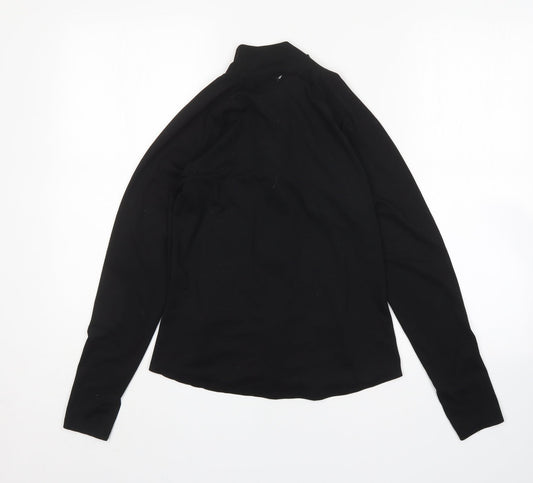 Primark Womens Black  Polyester Full Zip Sweatshirt Size XS