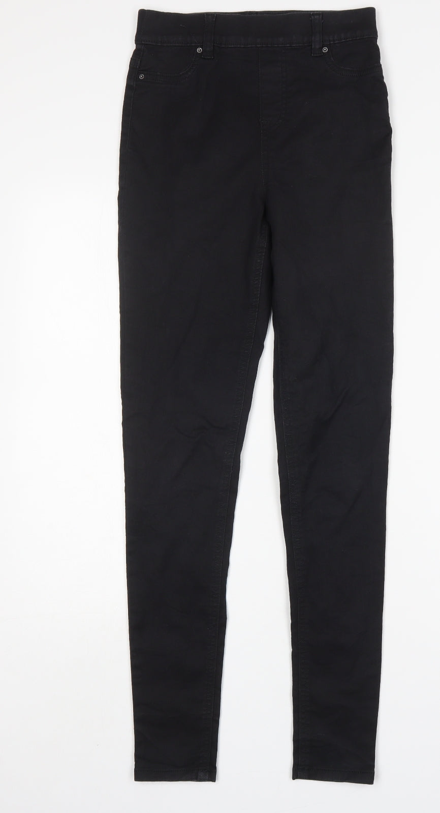 F&F Womens Black  Cotton Skinny Jeans Size 6 L30 in Regular