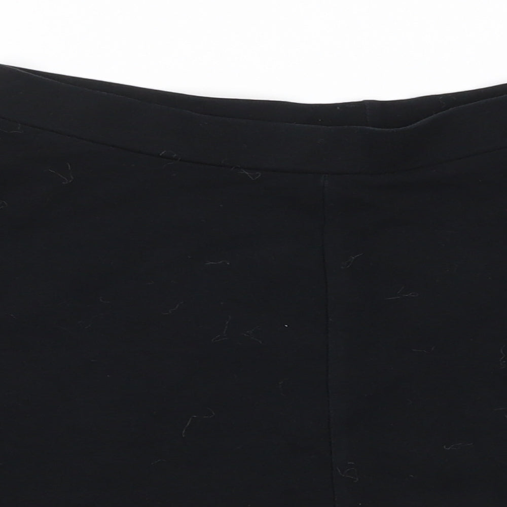 Topshop Womens Black  Cotton Flare Skirt Size 6    - Gym Skirt Style