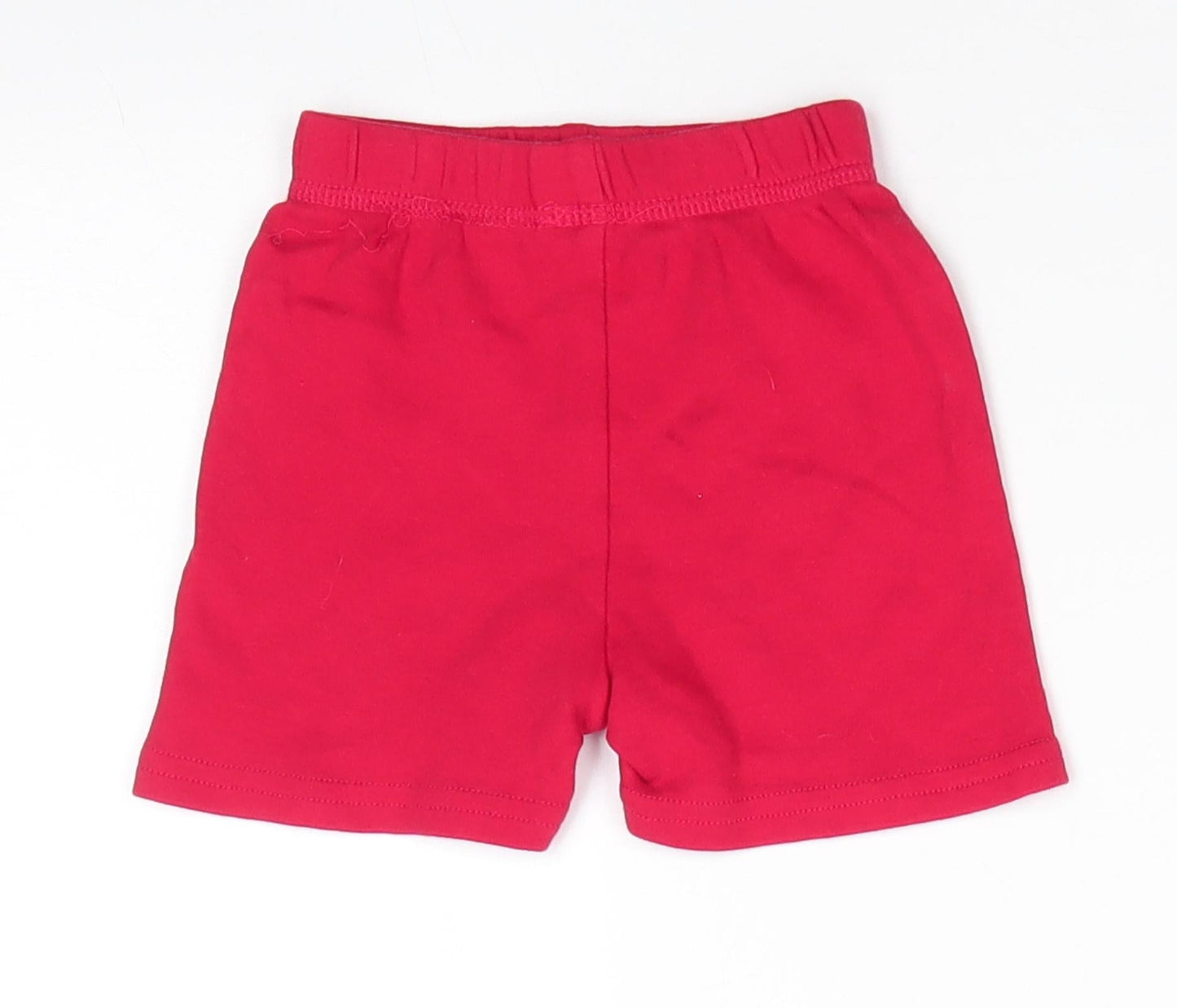 George Boys Red  Cotton Cropped Trousers Size 6-9 Months   - Shorts