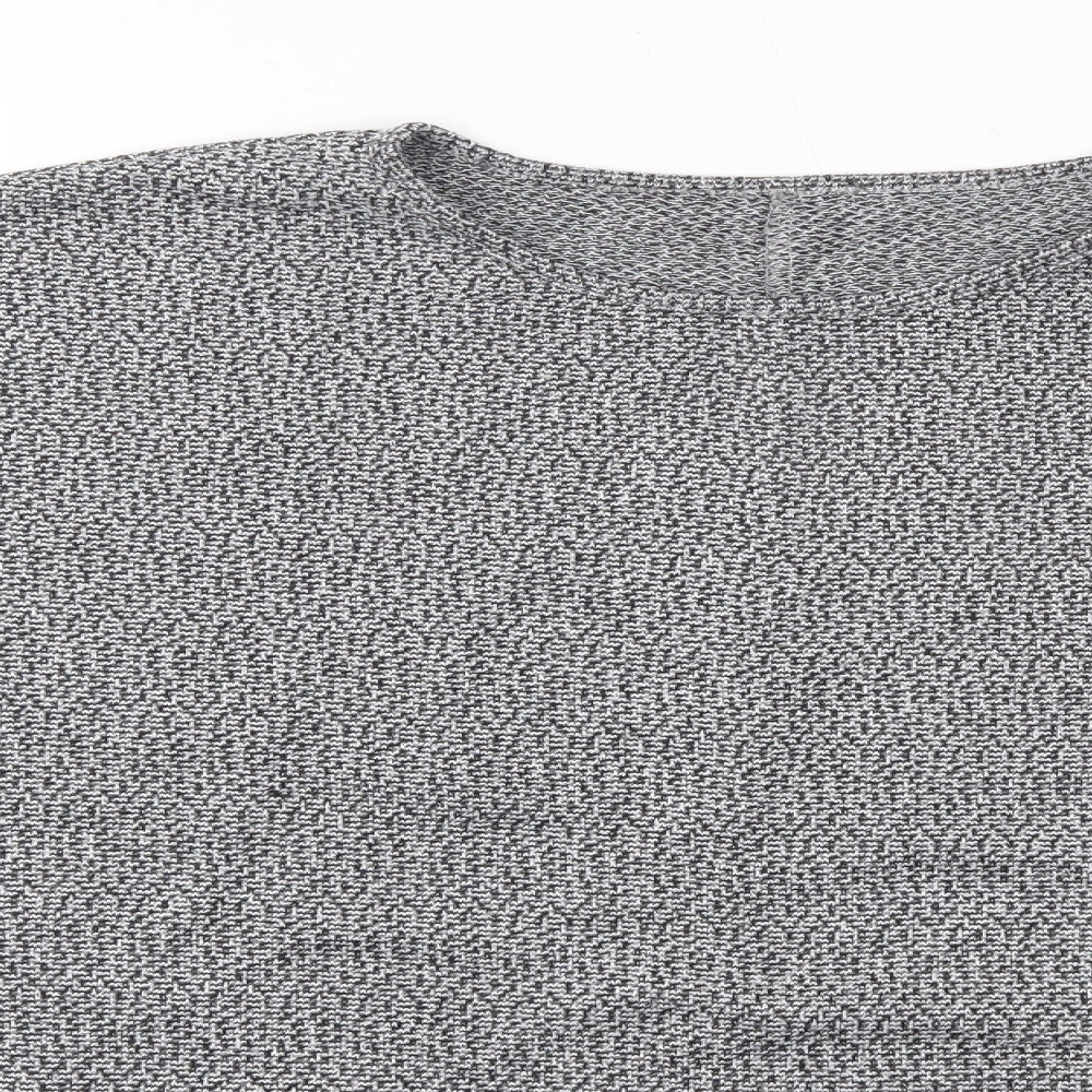 New Look Womens Grey Round Neck  Polyester Pullover Jumper Size L