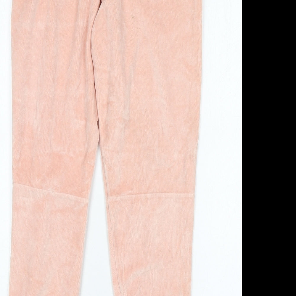 French Connection Womens Pink  Cotton Sweatpants Trousers Size 6 L26 in Regular