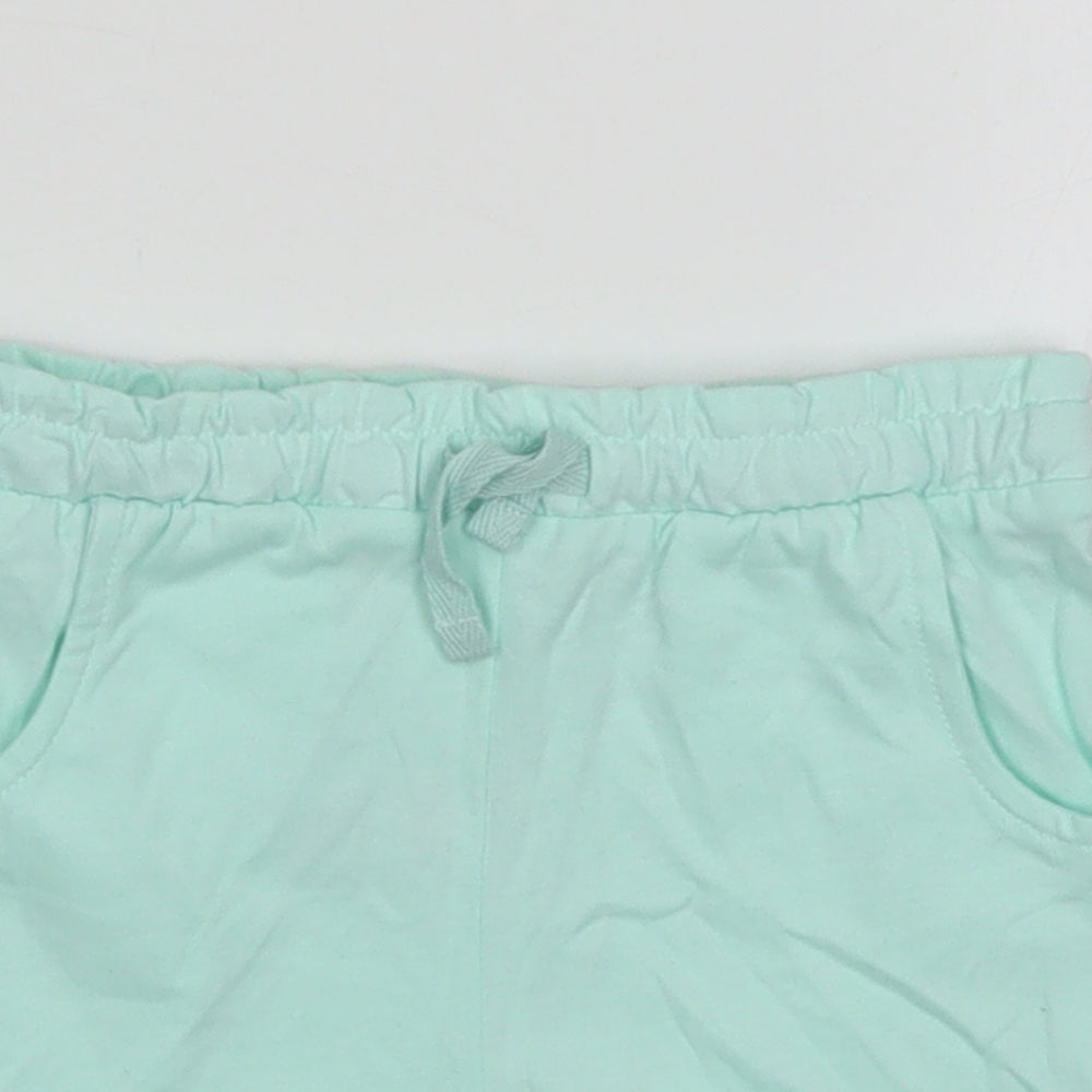 Nutmeg Girls Green  Cotton Sweat Shorts Size 4-5 Years  Regular