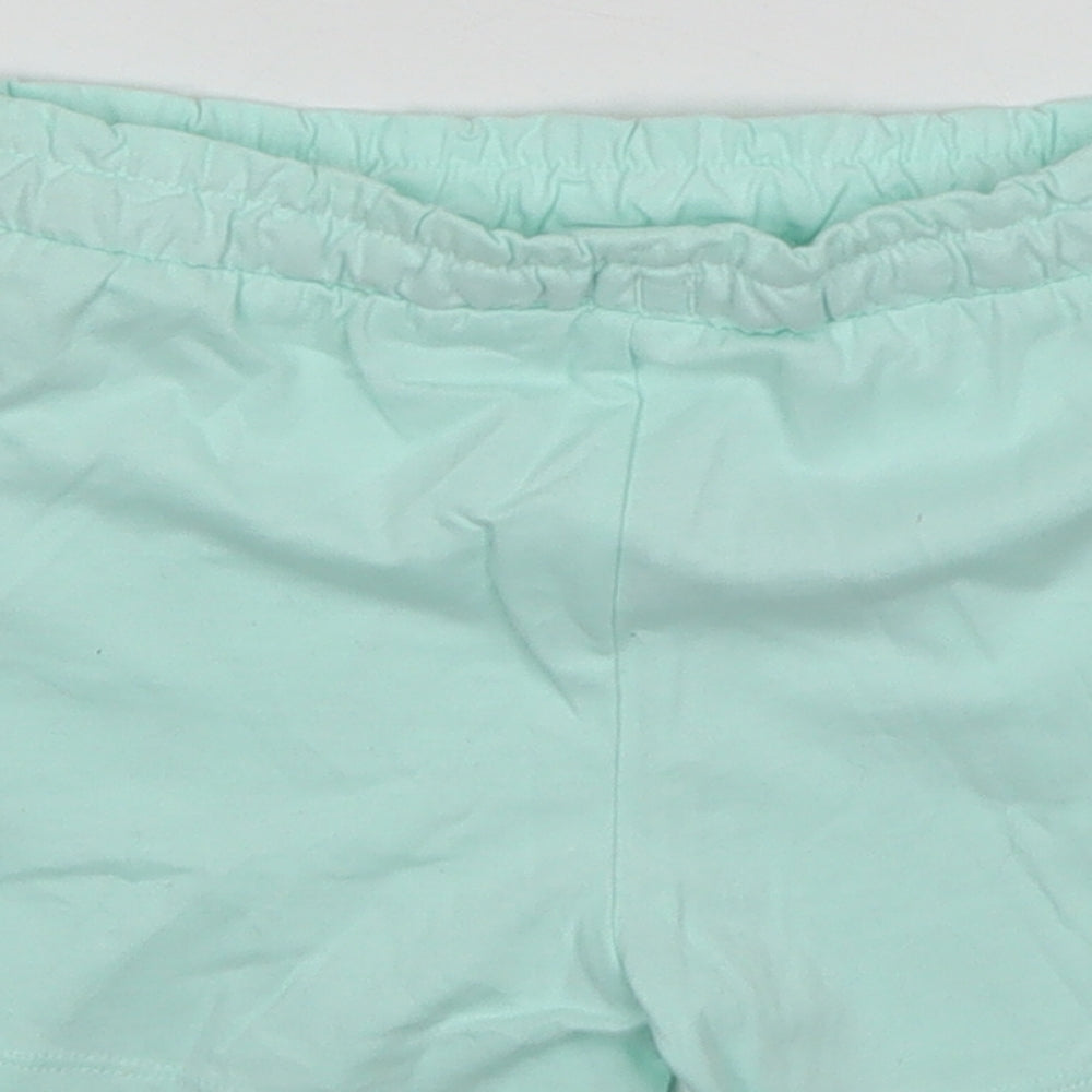 Nutmeg Girls Green  Cotton Sweat Shorts Size 4-5 Years  Regular