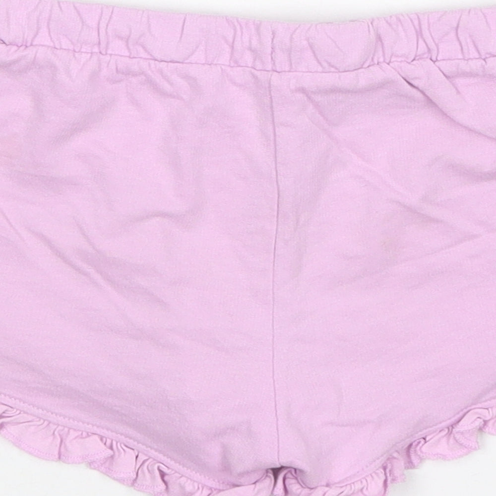 Matalan Girls Pink  Cotton Sweat Shorts Size 4-5 Years  Regular