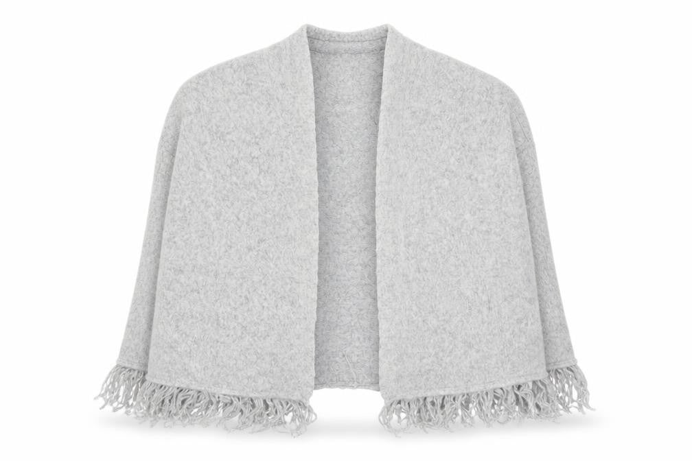 Young Dimension Girls Grey V-Neck  Acrylic Cardigan Jumper Size 6-7 Years