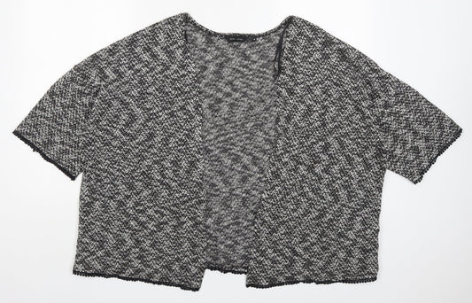 New Look Womens Grey V-Neck  Polyester Cardigan Jumper Size 18