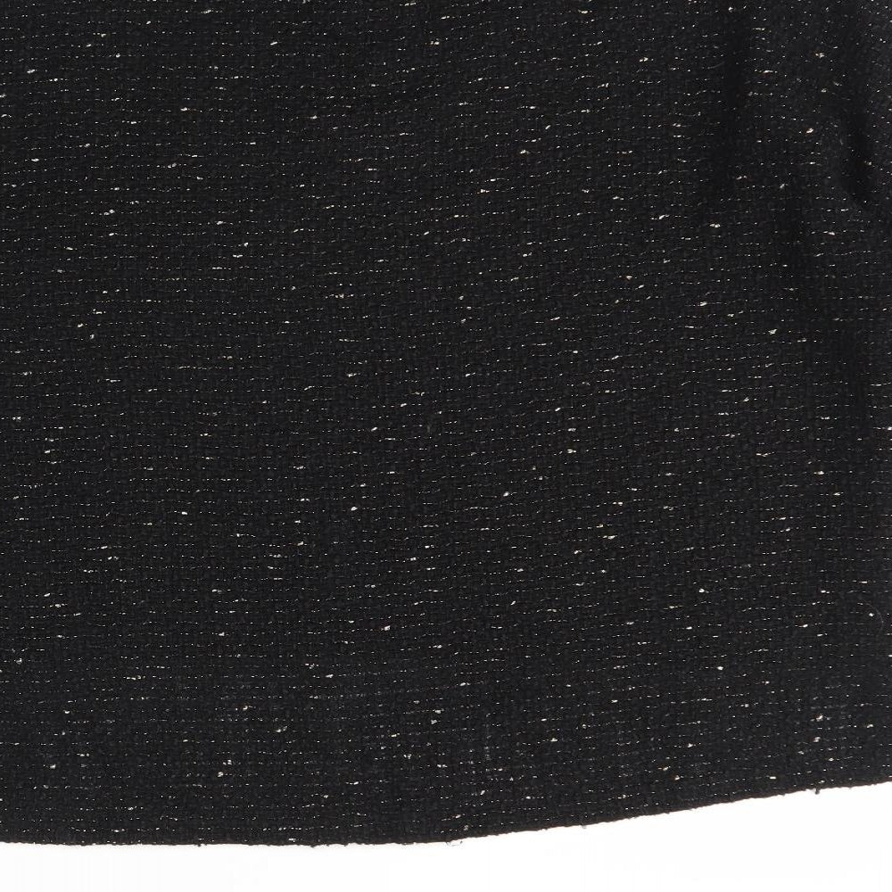 Zara Womens Black Round Neck  Polyester Pullover Jumper Size M