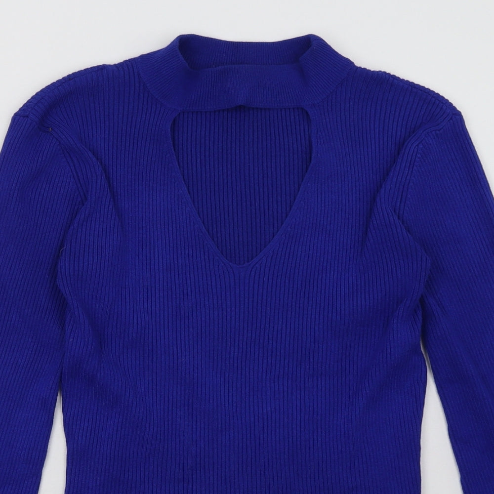 Debenhams Womens Blue  Viscose Pullover Sweatshirt Size 12  Pullover