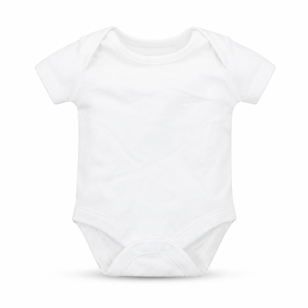 F&F Baby White  Cotton Babygrow One-Piece Size Newborn
