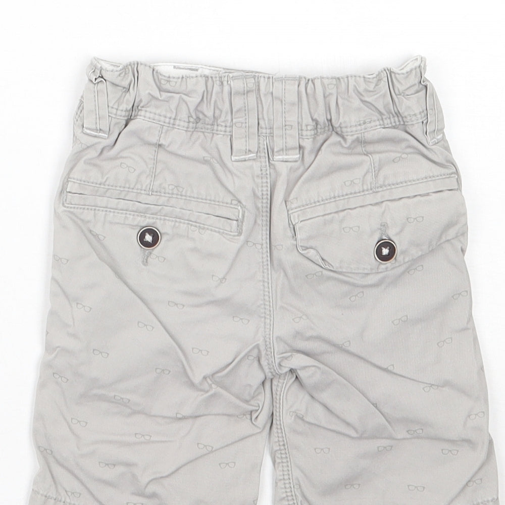 NEXT Boys Beige Spotted Cotton Chino Shorts Size 3 Years  Regular