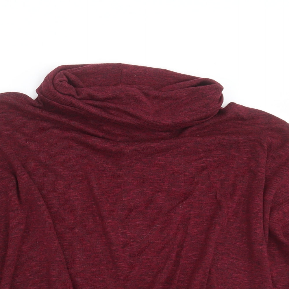 New Look Womens Purple Roll Neck  Polyester Pullover Jumper Size 12