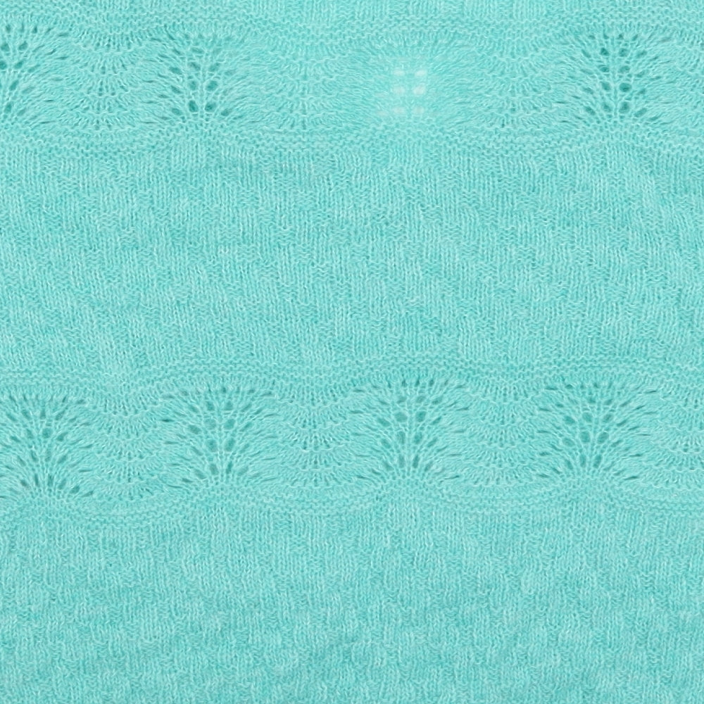 NEXT Womens Green Round Neck  Nylon Pullover Jumper Size L