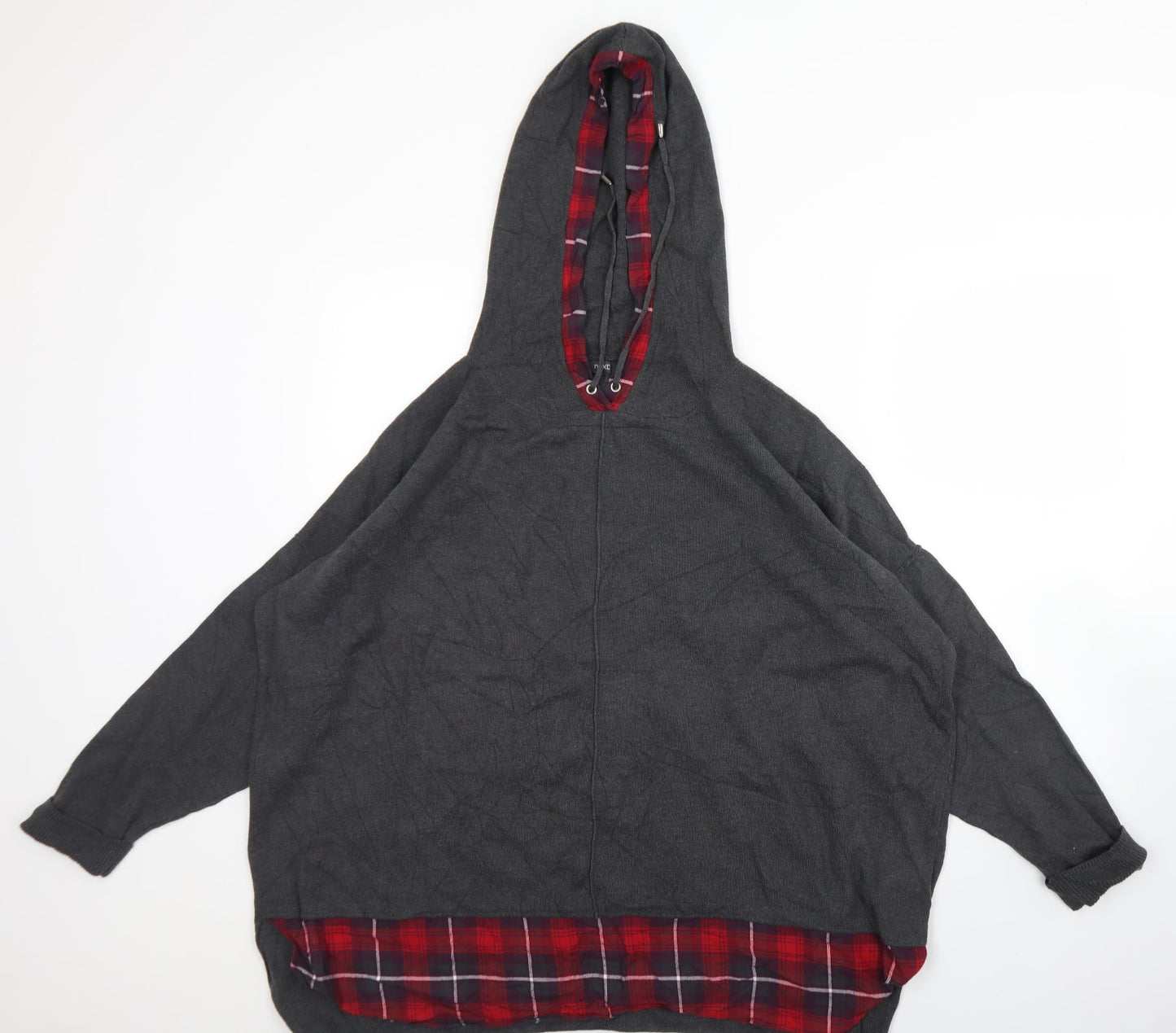 NEXT Womens Grey  Cotton Pullover Hoodie Size 10