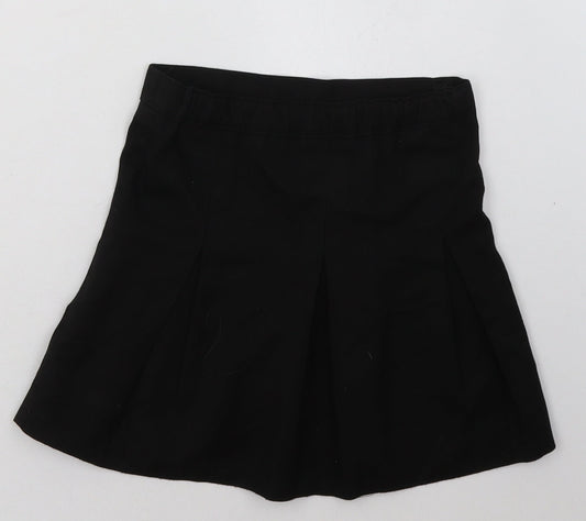 aldi Girls Black  Polyester A-Line Skirt Size 3-4 Years  Regular  - School Wear