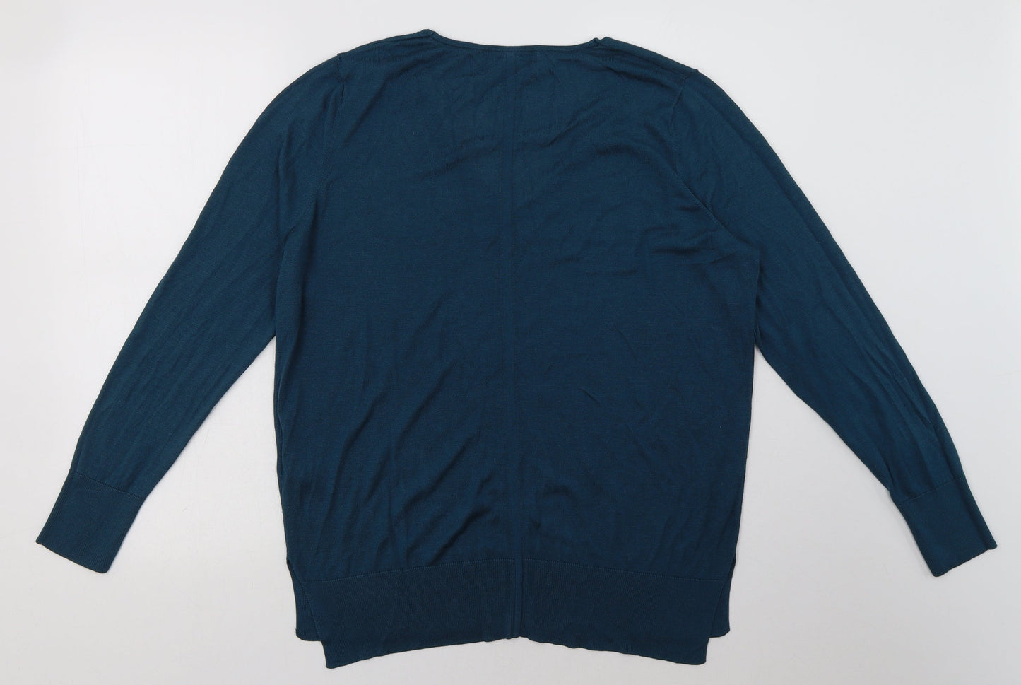 NEXT Womens Green  Viscose Pullover Sweatshirt Size 16  Pullover