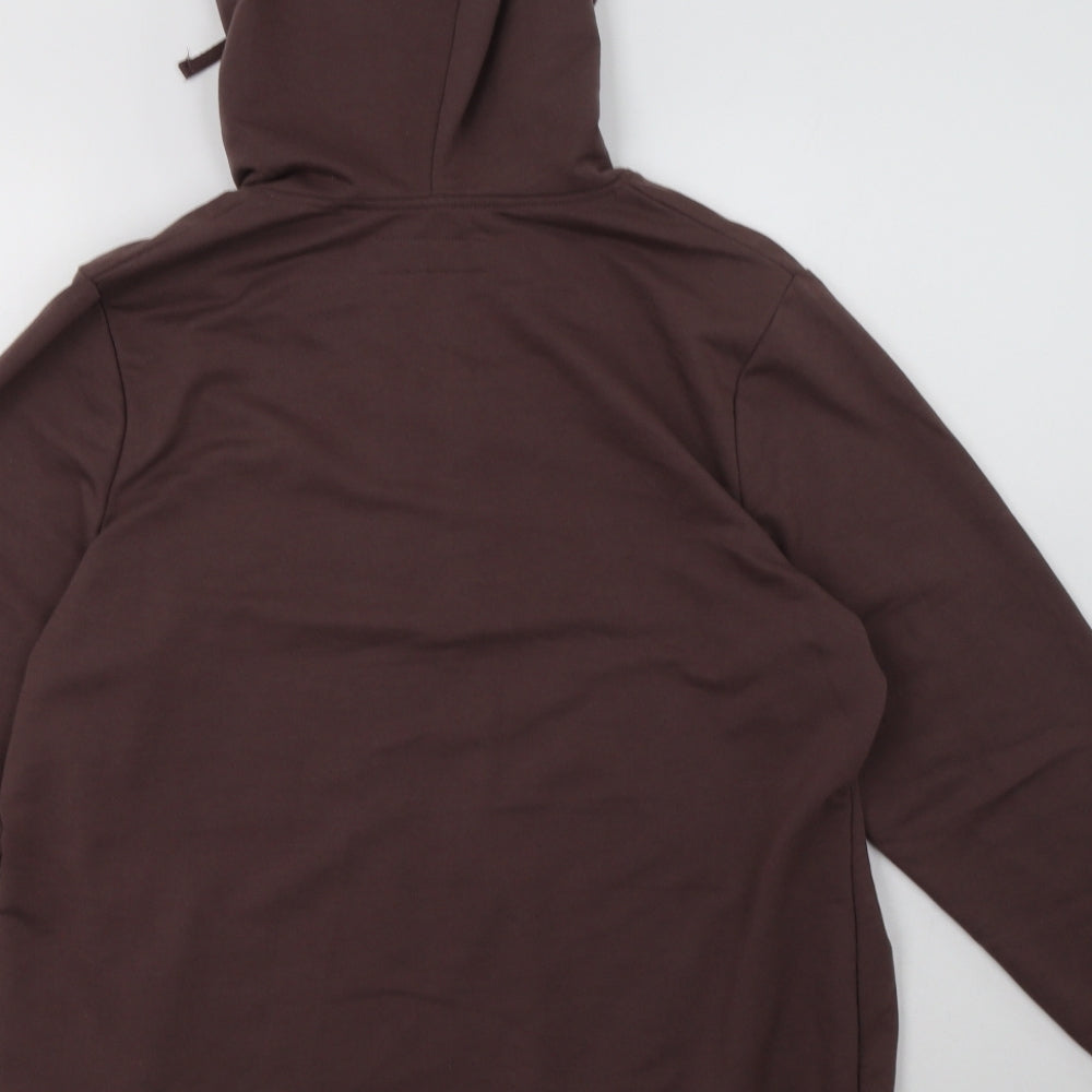 BM Womens Brown  Polyacrylate Fibre Pullover Hoodie Size M  Pullover