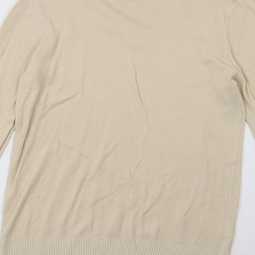 Matalan Womens Beige  Viscose Pullover Sweatshirt Size 12  Pullover