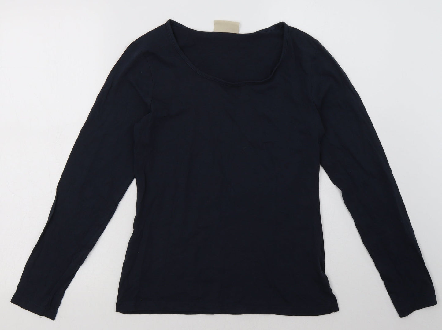 Avenue Womens Blue  Cotton Pullover Sweatshirt Size S  Pullover