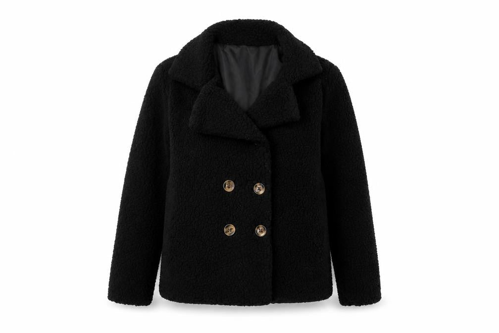 Preworn Womens Black   Jacket  Size M  Button