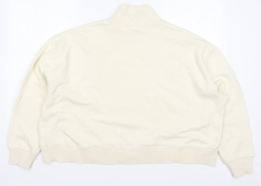 Primark Womens Beige  Cotton Pullover Sweatshirt Size 18  Pullover