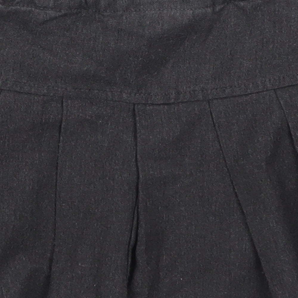 NEXT Girls Grey  Polyester Pleated Skirt Size 3 Years  Regular Zip