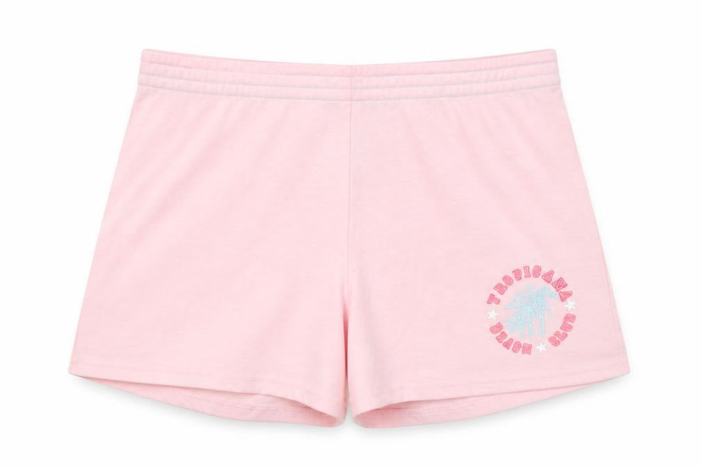 Xe Womens Pink  Polyester Sweat Shorts Size S  Regular
