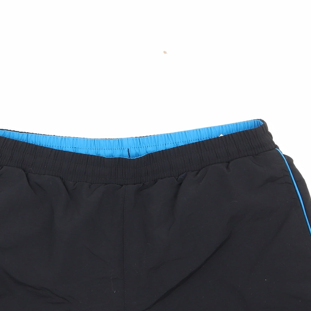 Slazenger Boys Black  100% Polyester Sweat Shorts Size 13 Years  Regular