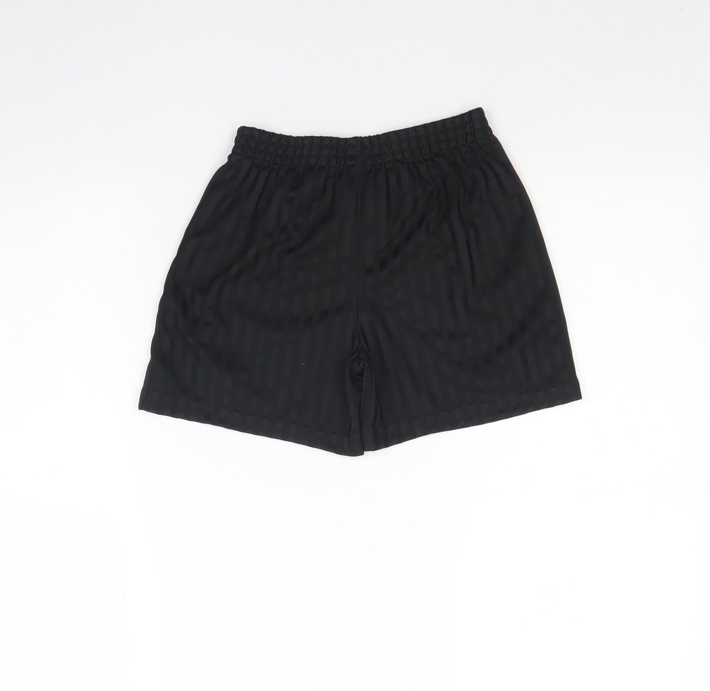 George Boys Black Striped Polyester Sweat Shorts Size 7 Years  Regular