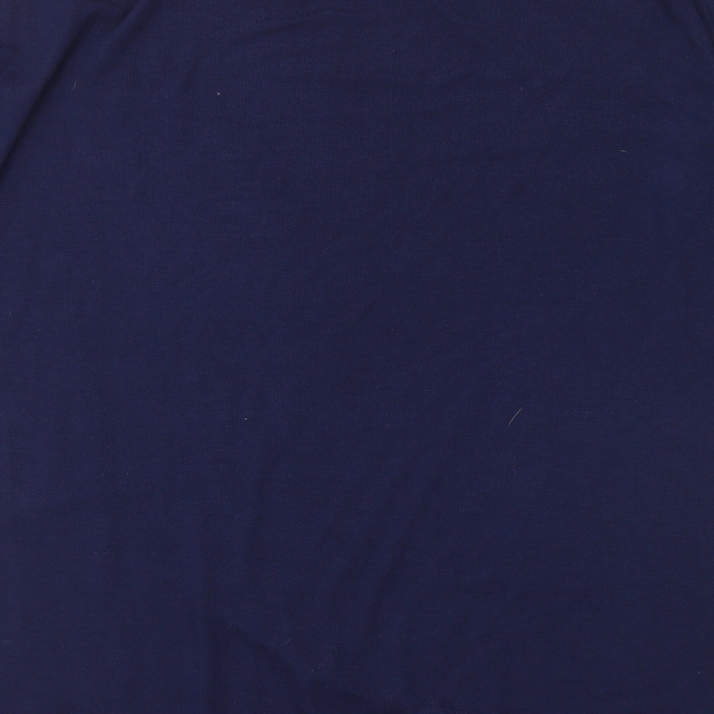 Studio Womens Blue Round Neck  Polyester Pullover Jumper Size 12