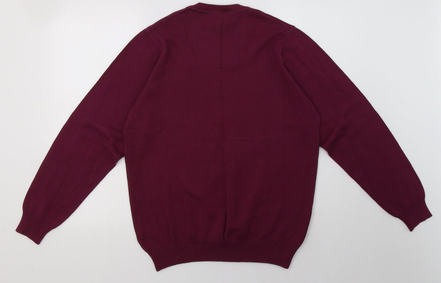 Marks and Spencer Mens Purple  Cotton Pullover Sweatshirt Size M