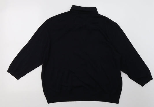 H&M Mens Blue  Viscose Pullover Sweatshirt Size XL