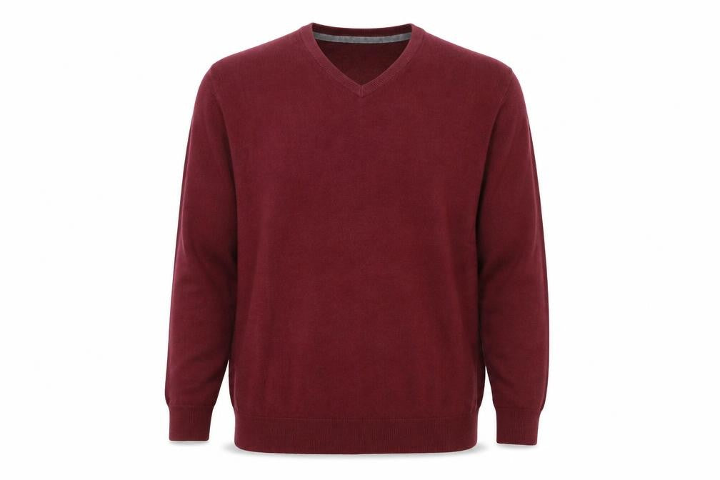 Debenhams Mens Pink V-Neck  Acrylic Pullover Jumper Size L
